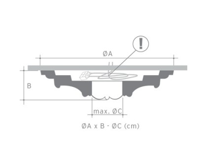 Гладкая потолочная розеткаR09 в г. Екатеринбург