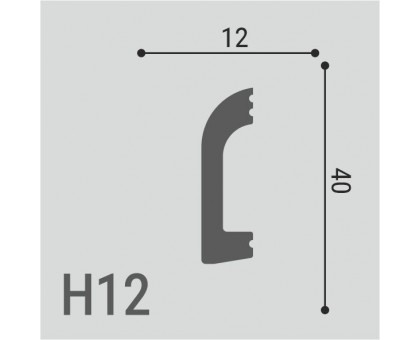 Плинтус напольный  XPS POLYMER Н 12 40/12