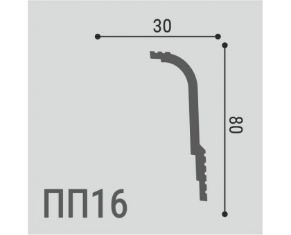 Карниз XPS POLYMER ПП 16 80/30