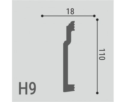 Плинтус напольный Н 9