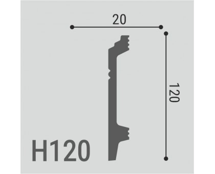 Плинтус напольный из дюрополимера H 120 в г. Екатеринбург