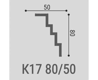 Карниз К17 80-50