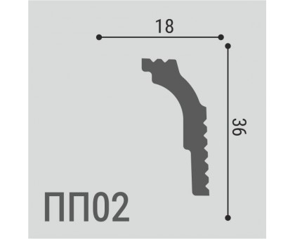 Карниз XPS POLYMER ПП 02