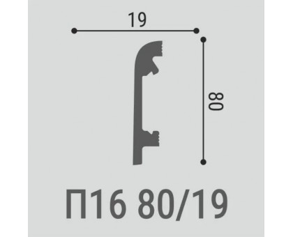 Плинтус напольный П16 80-19 в г. Екатеринбург