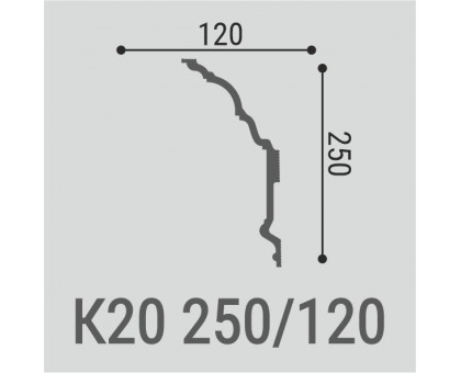 Карниз потолочный К20 250-120