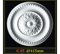Розетка потолочная из полистирола C15