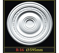 Розетка потолочная из полистирола R16