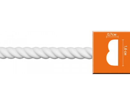 98100/100 FLEXIBLE молдинг DECOMASTER-2 (16х7х2400мм) в г. Екатеринбург