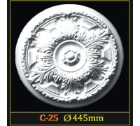 Розетка потолочная из полистирола C25