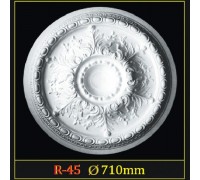 Розетка потолочная из полистирола R45
