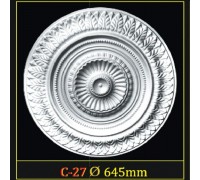 Розетка потолочная из полистирола C27