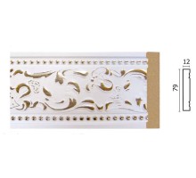 150-115G Широкий молдинг золотистый