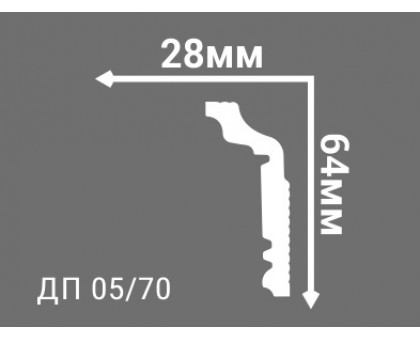 Потолочный плинтус с рисунком ДП 05/70  в г. Екатеринбург