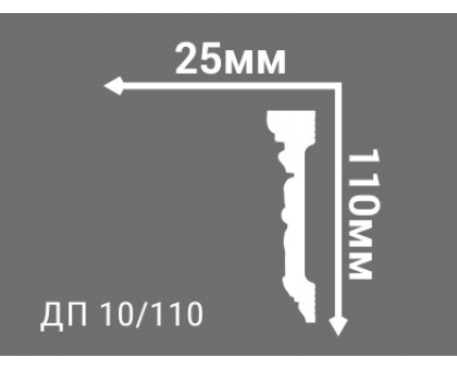 Потолочный плинтус с рисунком ДП 10/110  в г. Екатеринбург
