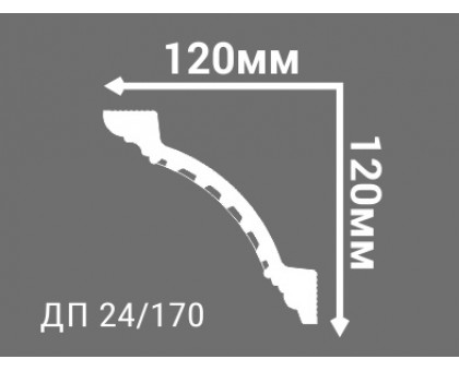 Потолочный плинтус с рисунком ДП 24/170 в г. Екатеринбург