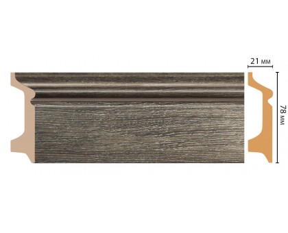 D122-86 ШК/16 Плинтус напольн.DECOMASTER(78*21*2400 мм) в г. Екатеринбург