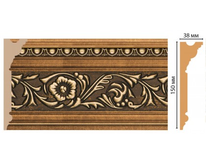 D214-57 ШК/6 плинтус DECOMASTER(150*38*2400 мм) в г. Екатеринбург