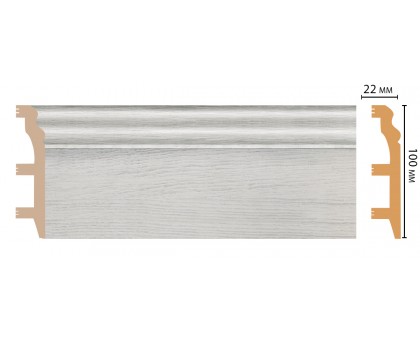 D232-84 ШК/14 Плинтус напольн.DECOMASTER(100*22*2400 мм) в г. Екатеринбург