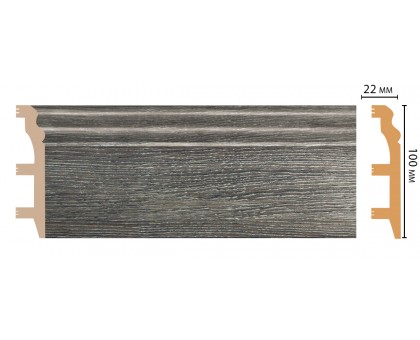 D232-87 ШК/14 Плинтус напольн.DECOMASTER(100*22*2400 мм) в г. Екатеринбург
