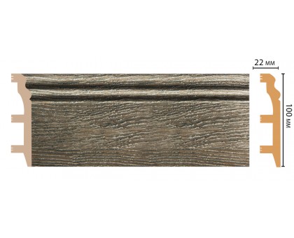 D232-86 ШК/14 Плинтус напольн.DECOMASTER(100*22*2400 мм) в г. Екатеринбург