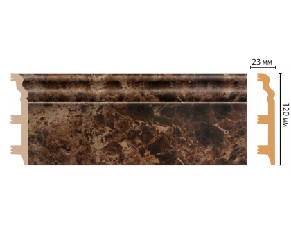 D233-713 ШК/8 Плинтус напольн.DECOMASTER(120*23*2400 мм) в г. Екатеринбург