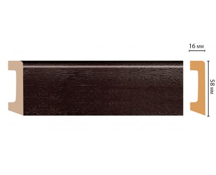 D234-433 ШК/15 Плинтус напольн.DECOMASTER(58*16*2400 мм) в г. Екатеринбург