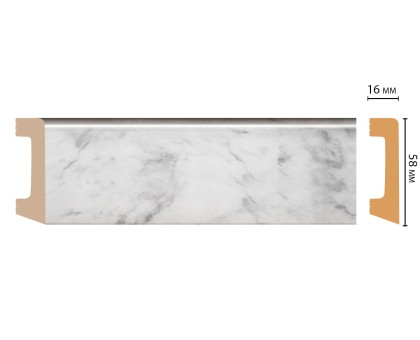 D234-79 ШК/15 Плинтус напольн.DECOMASTER(58*16*2400 мм) в г. Екатеринбург