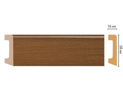 D234-85 ШК/15 Плинтус напольн.DECOMASTER(58*16*2400 мм) в г. Екатеринбург