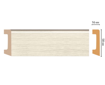 D234-1070 ШК/15 Плинтус напольн.DECOMASTER(58*16*2400 мм) в г. Екатеринбург