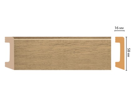 D234-83 ШК/15 Плинтус напольн.DECOMASTER(58*16*2400 мм) в г. Екатеринбург