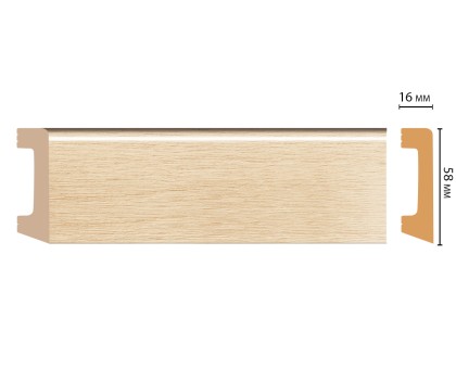 D234-71 ШК/15 Плинтус напольн.DECOMASTER(58*16*2400 мм) в г. Екатеринбург