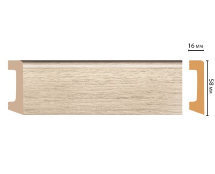 D234-72 ШК/15 Плинтус напольн.DECOMASTER(58*16*2400 мм) в г. Екатеринбург