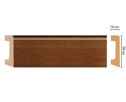 D234-75 ШК/15 Плинтус напольн.DECOMASTER(58*16*2400 мм) в г. Екатеринбург