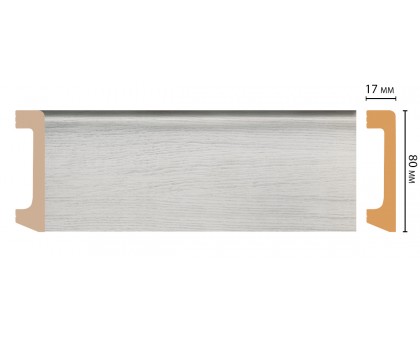 D235-84 ШК/20 Плинтус напольн.DECOMASTER(80*17*2400 мм) в г. Екатеринбург