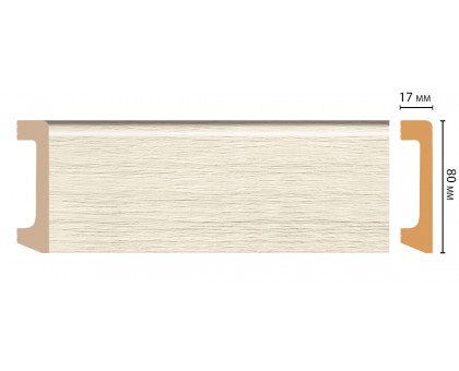 D235-1070 ШК/20 Плинтус напольн.DECOMASTER(80*17*2400 мм) в г. Екатеринбург