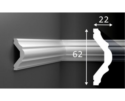 Молдинг М22, 62х22, 2000мм, Экополимер/15 в г. Екатеринбург