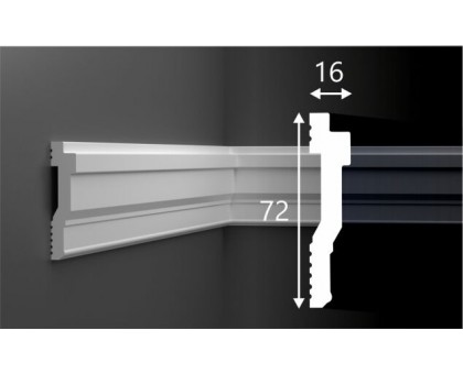Молдинг М026, 72х16, 2000мм, Экополимер/15 в г. Екатеринбург