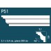 Потолочный плинтус P51 в г. Екатеринбург