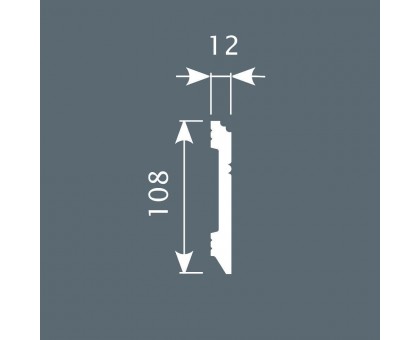 Плинтус П005, 108х12, экополимер в г. Екатеринбург