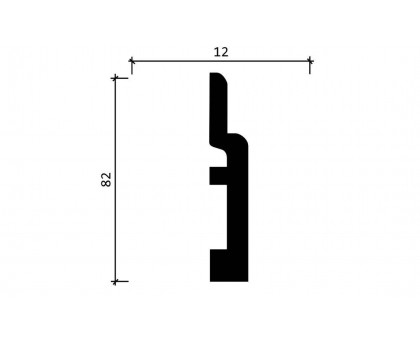 005-85 Плинтус напольный широкий (79x13x2400мм) 24 в г. Екатеринбург