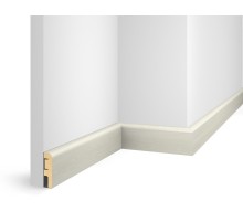 Плинтус 60x16x2400 мм, груша Белая, иск. шпон, EP02 в г. Екатеринбург