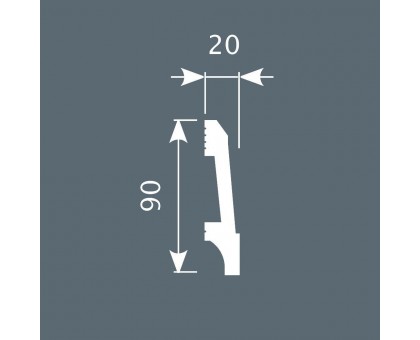П23, Плинтус 90х20, экополимер в г. Екатеринбург