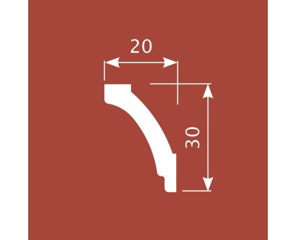 Карниз К030, 30х20, экополимер в г. Екатеринбург