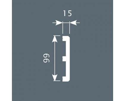 Плинтус П012, 99х15, экополимер в г. Екатеринбург