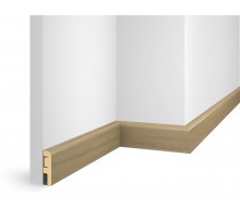 Плинтус 60x16x2400 мм, дуб Беленый, иск. шпон, EP02 в г. Екатеринбург