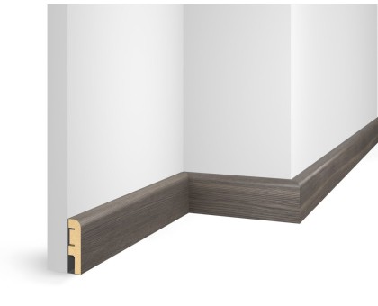 Плинтус 60x16x2400 мм, дуб Деревенский, иск. шпон, EP02 в г. Екатеринбург