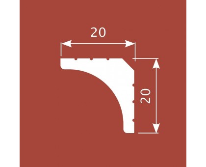 Карниз К021, 20х20, экополимер в г. Екатеринбург