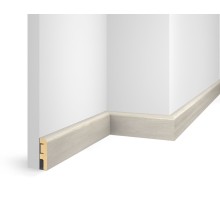 Плинтус 60x16x2400 мм, дуб Перламутровый, иск. шпон, EP02 в г. Екатеринбург