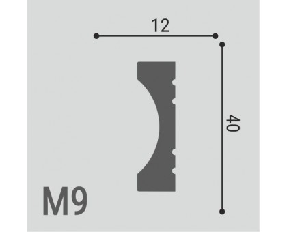 Молдинг XPS POLYMER М 9 40/12