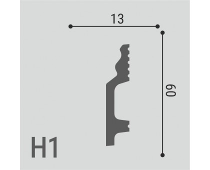Плинтус напольный H1